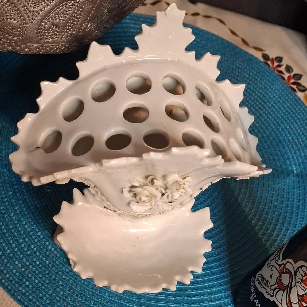 White Ceramic Floral Dish Set